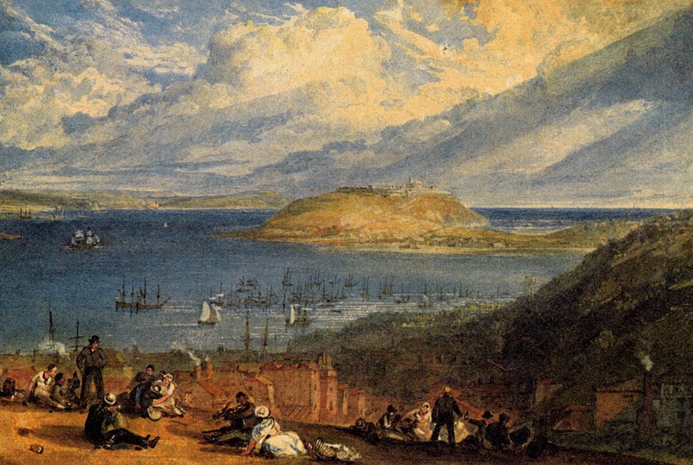 Turner Joseph Mallord William Falmouth Harbour Cornwall Art A4 Photo Print