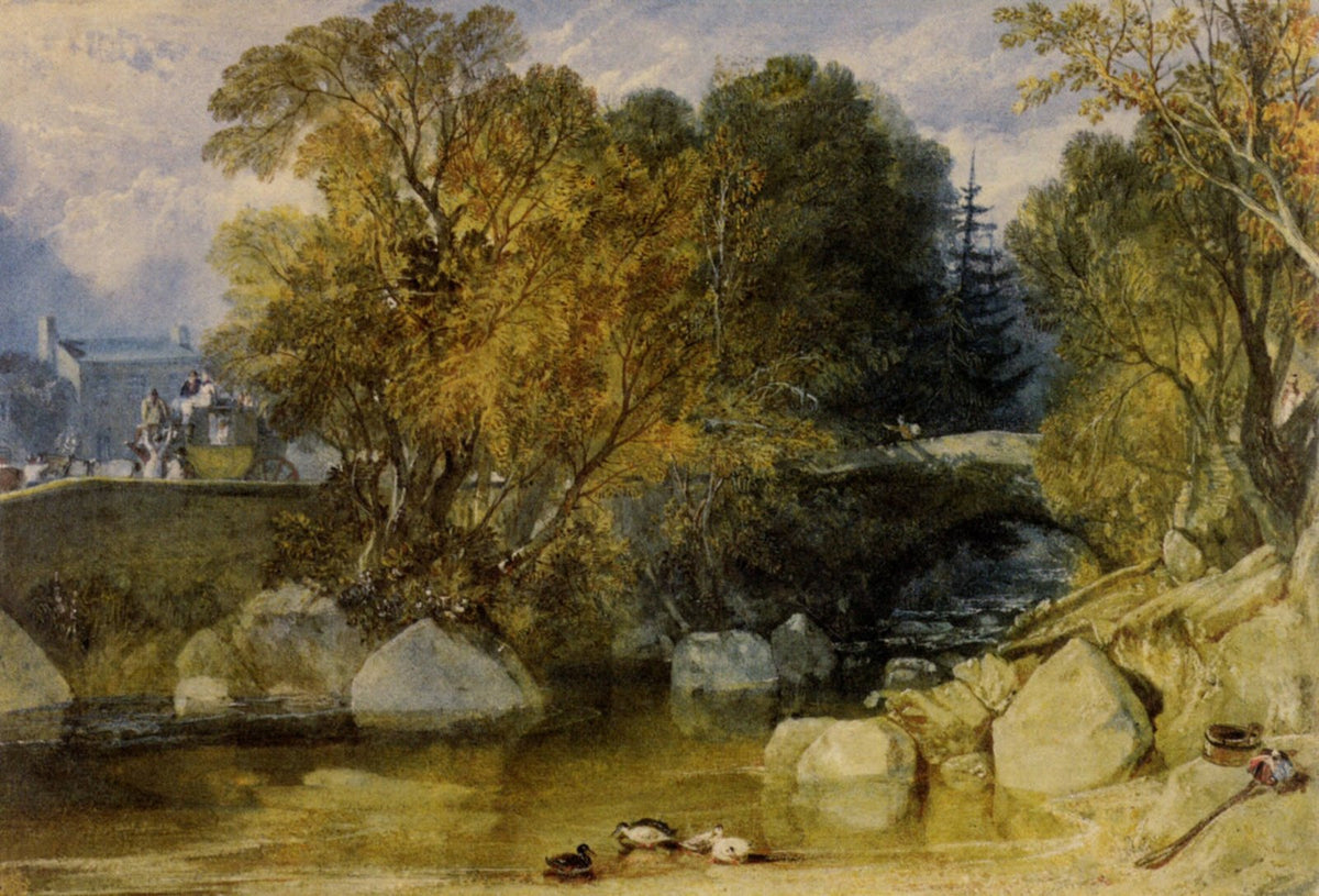 Turner Joseph Mallord William Ivy Bridge Devonshire Art A4 Photo Print