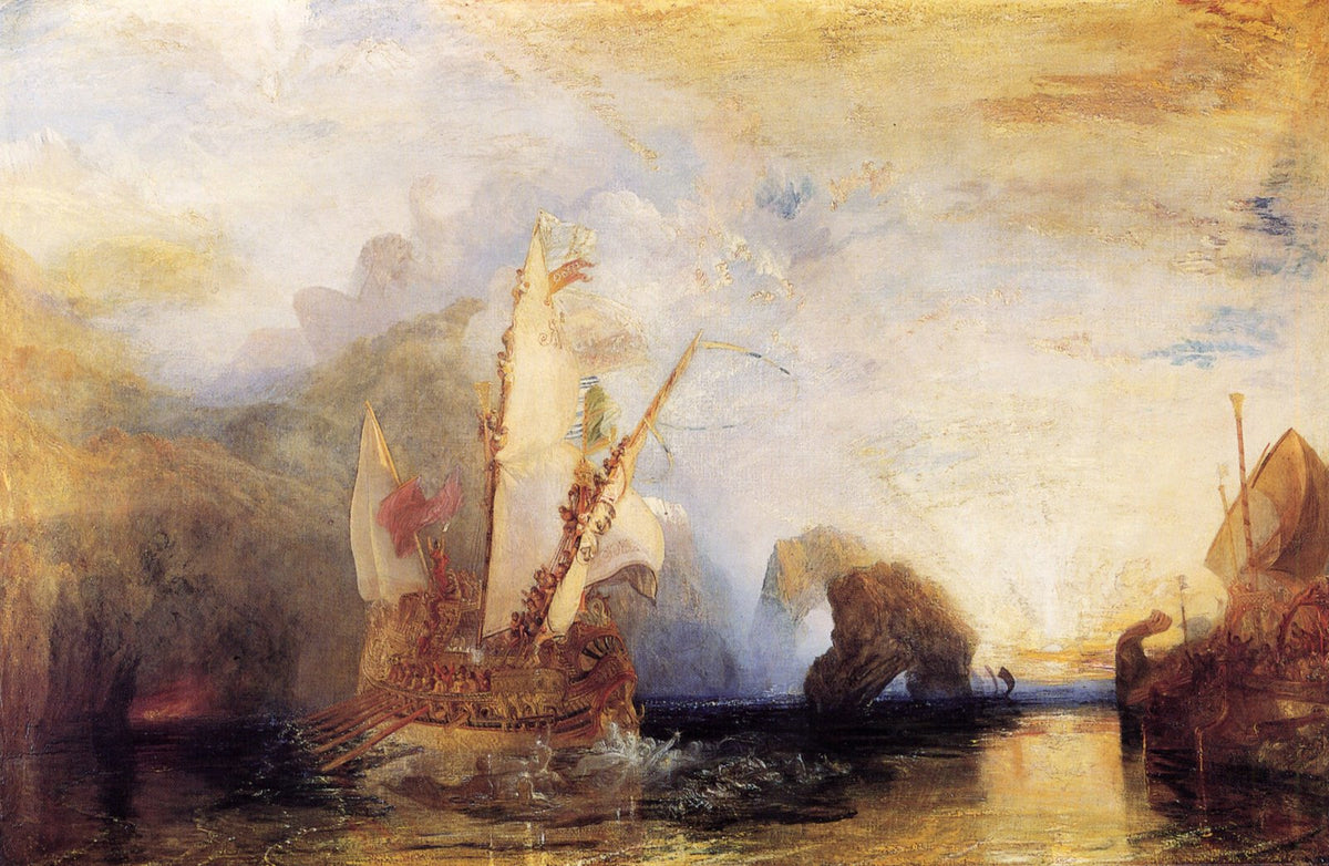 Turner Joseph Mallord William Odysseus Deriding Polyphemus Art A4 Photo Print