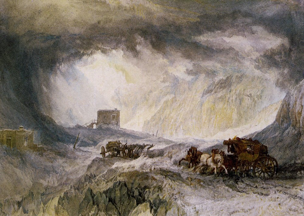 Turner Joseph Mallord William Passage Of Mount Cenis Art A4 Photo Print