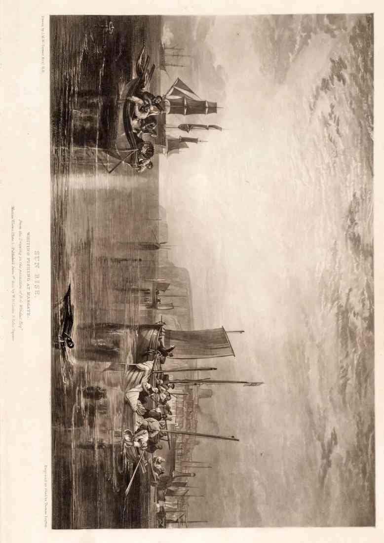 Turner Sunrise Whiting Fishing At Margate A4 Photo Print