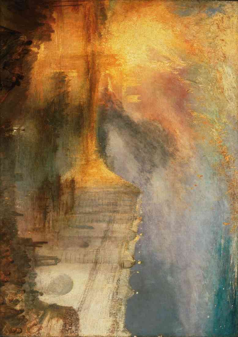 Turner The Burning Of The Houses Of Parliament 2 A4 Photo Print