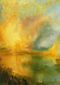 Turner The Burning Of The Houses Of Parliament detail A4 Photo Print