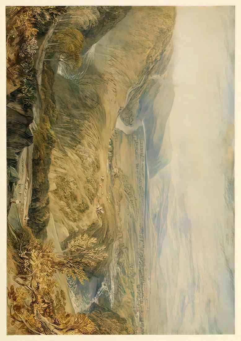 Turner The Crook Of Lune Looking Towards Hornby Castle A4 Photo Print