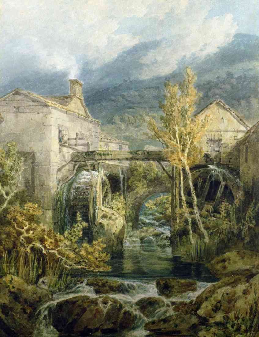 Turner The Old Mill Ambleside A4 Photo Print