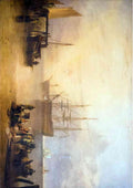 Turner The Sun Rising Through Vapour crop A4 Photo Print