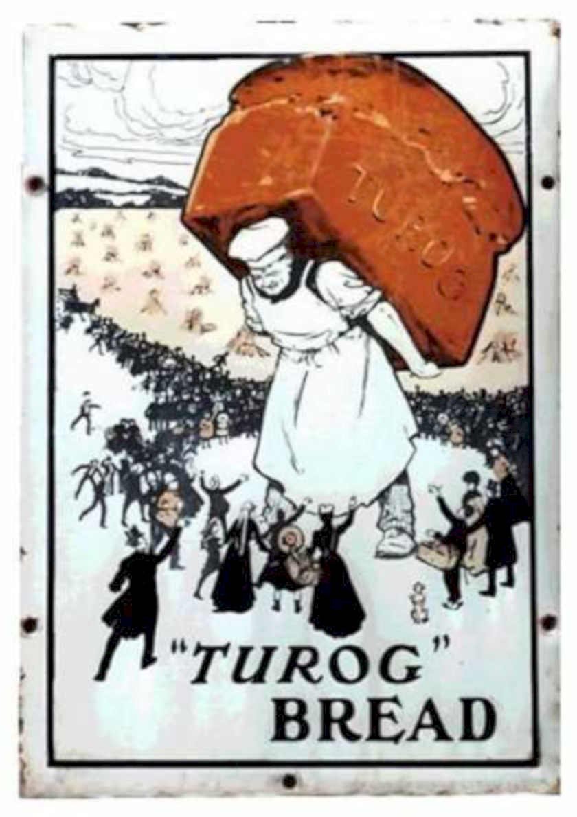 Turog Bread Loaf Vintage Retro Advert Ads A4 Photo Print