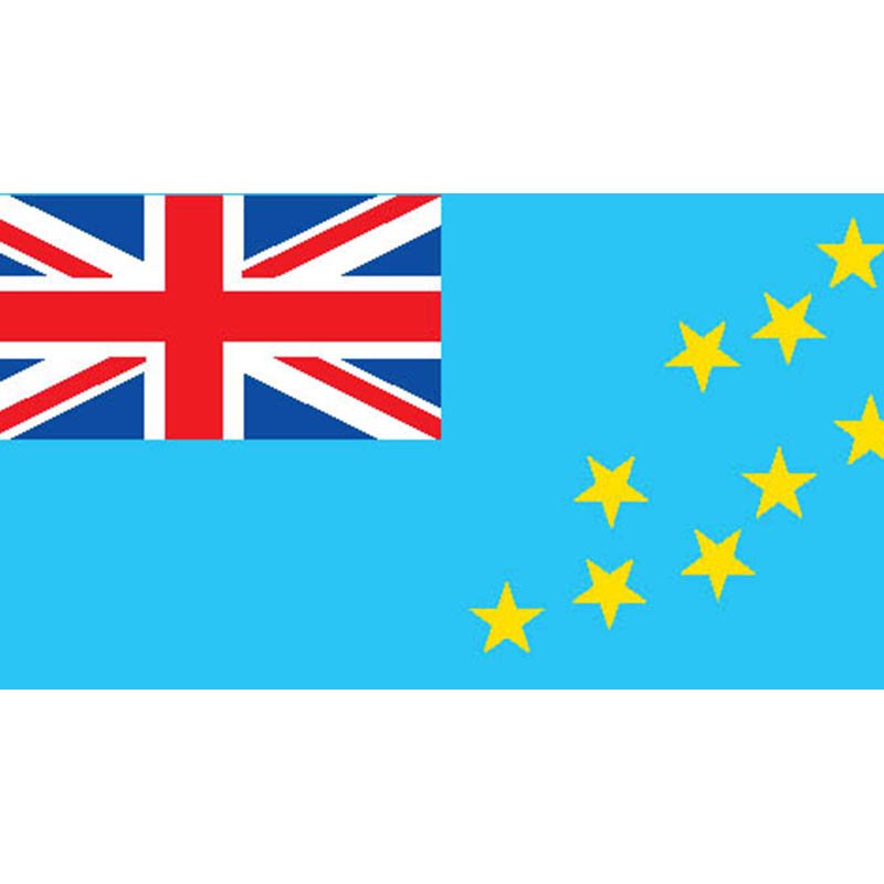 Tuvalu Flag N1844 A4 Photo Print
