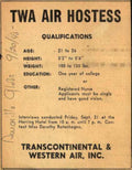 Twa Air Hostess Vintage Retro Advert Ads A4 Photo Print