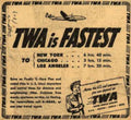 Twa Biplane Flight Vintage Retro Advert Ads A4 Photo Print