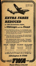 Twa Constellation Flyer Vintage Retro Advert Ads A4 Photo Print