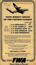 Twa Dc3 Flights Vintage Retro Advert Ads A4 Photo Print