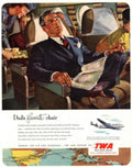 Twa Dc4 Chair 1950s Vintage Retro Advert Poster