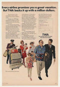 Twa Family Travel Vintage Retro Advert Ads A4 Photo Print