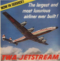 Twa Jetstream Airline 1940s Vintage Retro Advert Poster