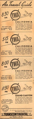 Twa Transcontinental Routes Vintage Retro Advert Ads A4 Photo Print