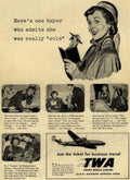 Twa Travel Ticket Vintage Retro Advert Ads A4 Photo Print