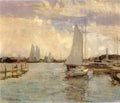 Twachtman John Gloucester Harbor A4 Photo Print