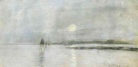 Twachtman John Moonlight Flanders A4 Photo Print