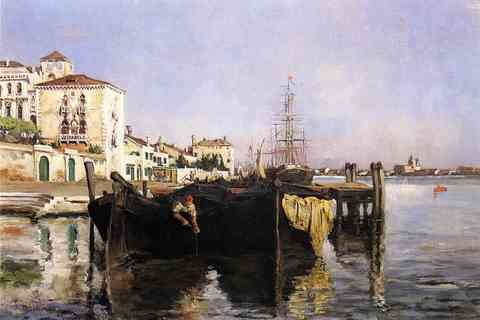 Twachtman John View Of Venice A4 Photo Print