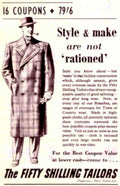 Tweed Coat Style 1940s Vintage Retro Advert Poster