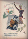 Tweed Jumper Skirt Vintage Retro Advert Ads A4 Photo Print