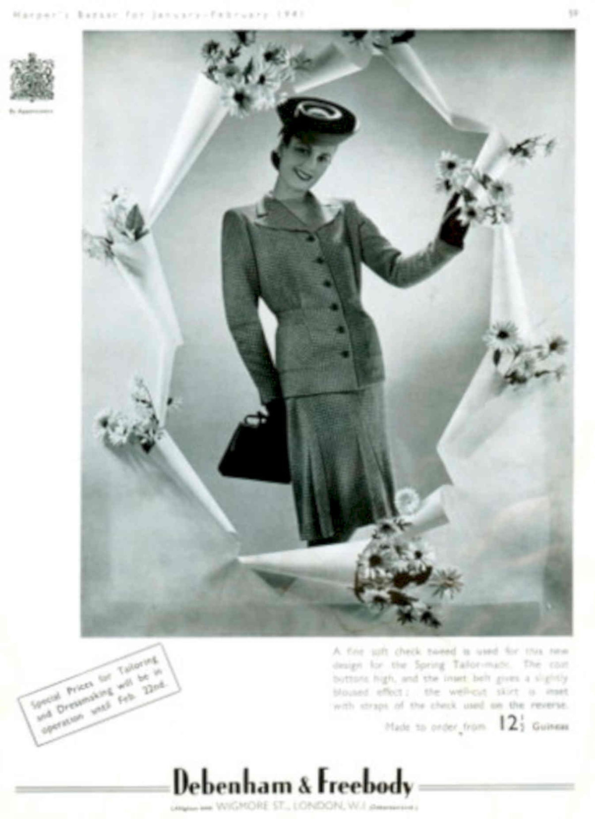 Tweed Suit 1941 1940s Vintage Retro Advert Poster