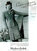 Tweed Suit Woman 1940s Vintage Retro Advert Poster