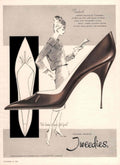 Tweedies Shoe Heel 1950s Vintage Retro Advert Poster
