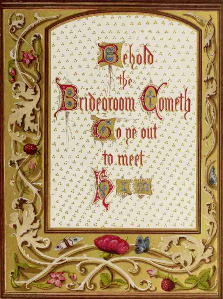 Twelve Parables of our Lord 1870 Behold the bridegroom cometh A4 Photo Print