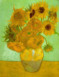 Twelve Sunflowers Van Gogh A4 Photo Print