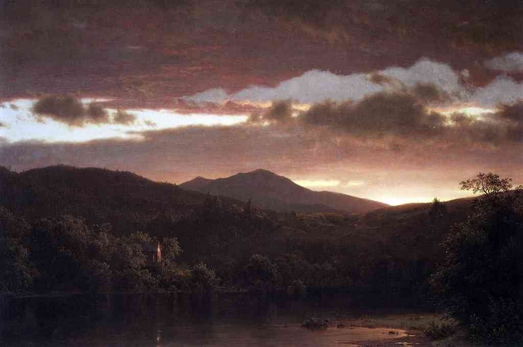 Twilight Catskill Mountain Frederick Edwin Church A4 Photo Print