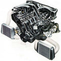 Twin Turbo Engine cutaway A4 Photo Print