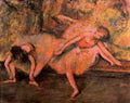 Two Dancers On A Bank Degas A4 Photo Print