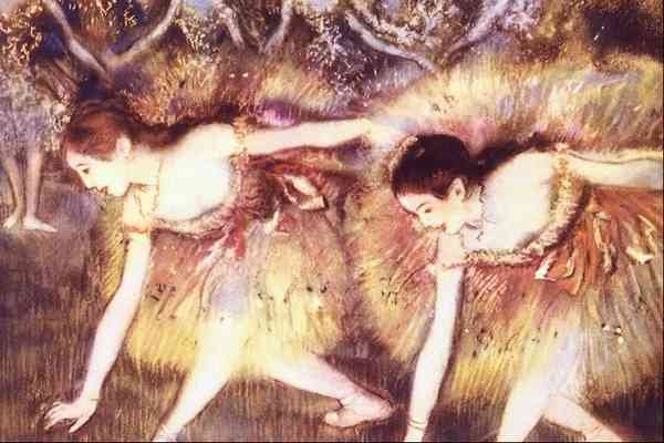 Two Dancers by Degas Impressionism A4 Photo Print