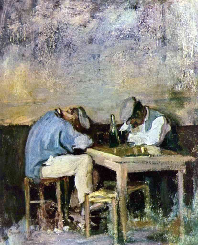 Two Drunks Grigorescu A4 Photo Print