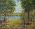 Two Girls By The Eau River 1900 A4 Photo Print