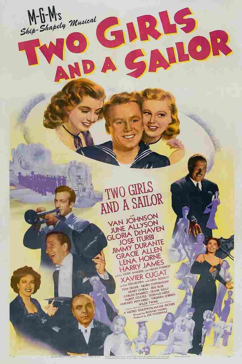  Two Girls and a Sailor 01 film star poster A4 Photo Print