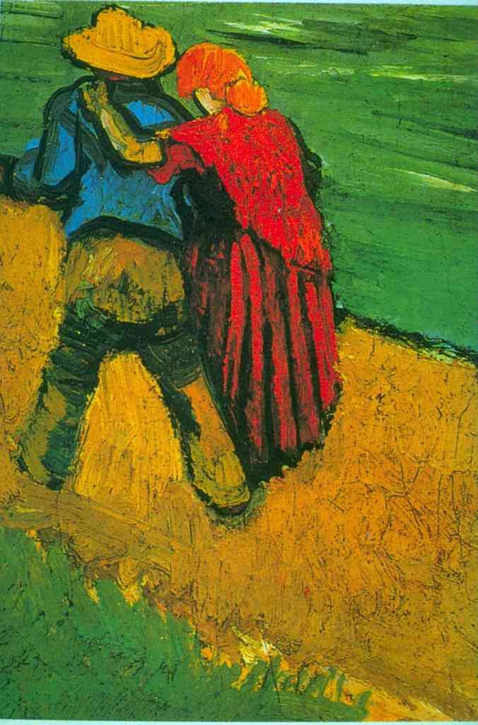 Two Lovers Van Gogh A4 Photo Print