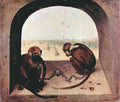 Two Monkeys Pieter Bruegel A4 Photo Print