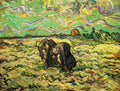 Two Peasant Women Digging In Field With Snow Van Gogh A4 Photo Print