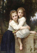 Two Sisters Bouguereau A4 Photo Print