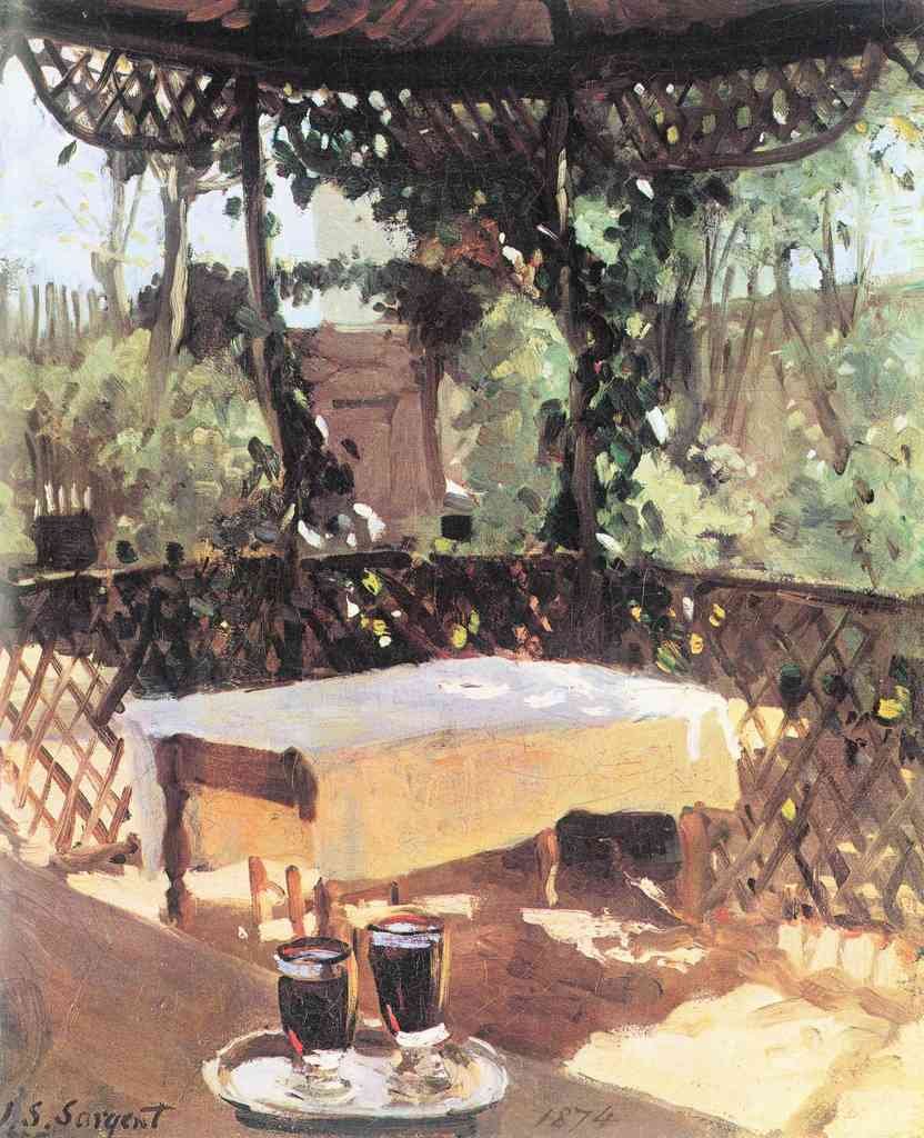 Two Wine Glasses John Singer Sargent Impressionism American A4 Photo Print