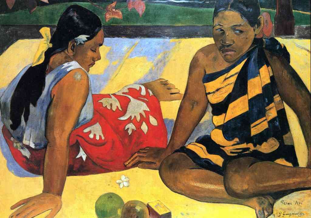 Two Women From Tahiti Gauguin A4 Photo Print