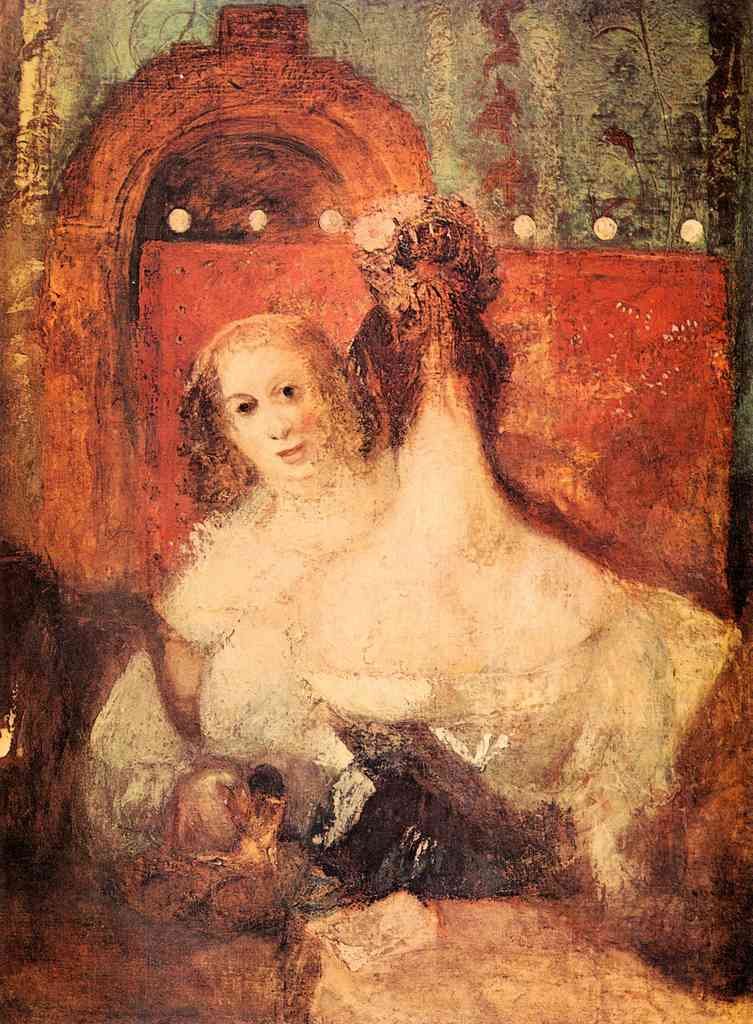 Two Women With A Letter Joseph Mallord Turner A4 Photo Print