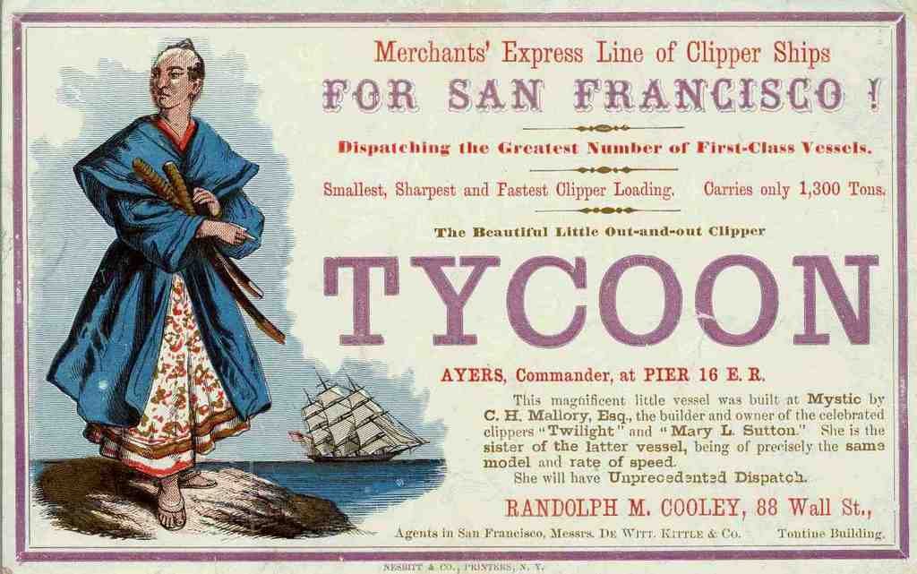 Tycoon Clipper Advert Vintage A4 Photo Print