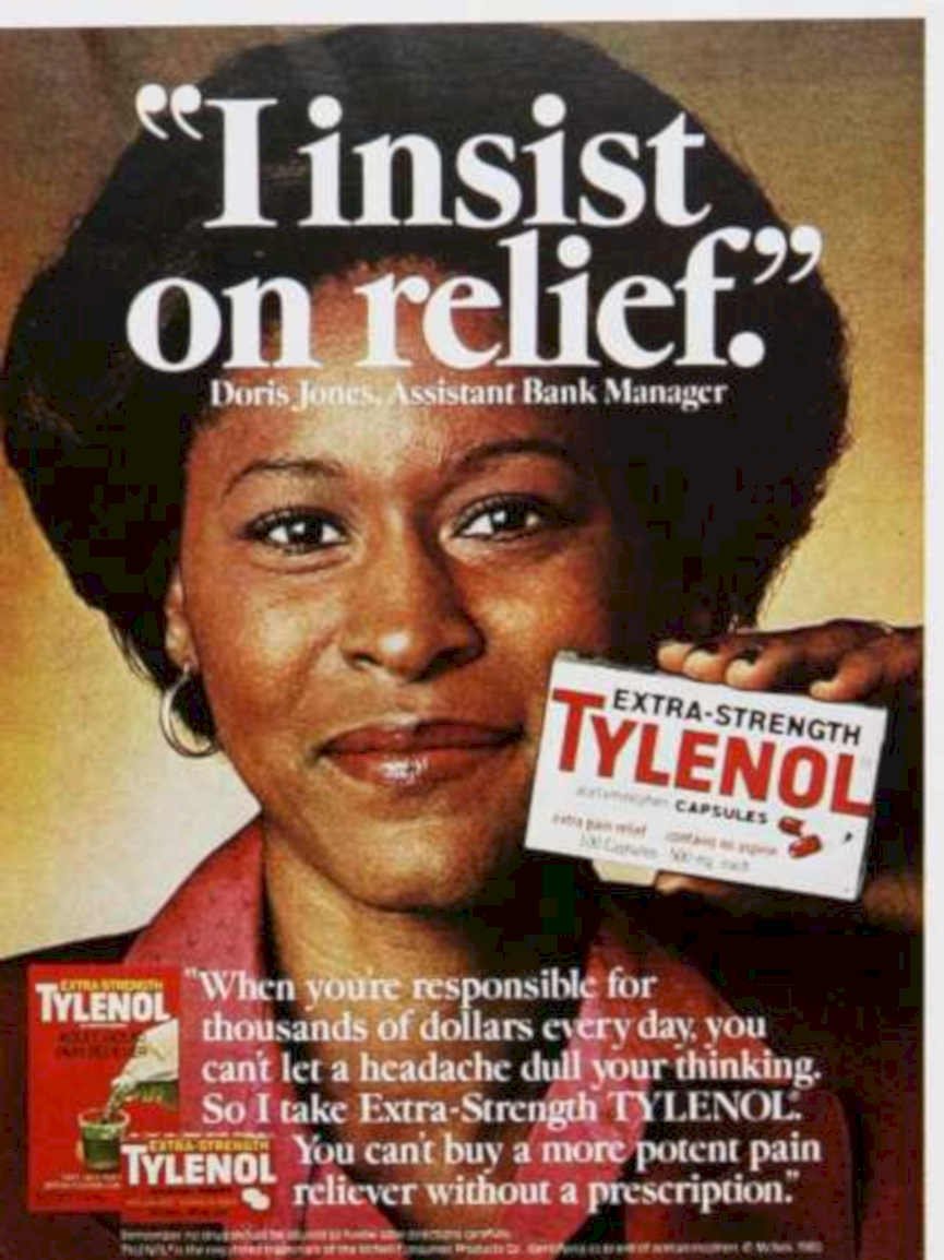 Tylenol Relief Jones Vintage Retro Advert Ads A4 Photo Print