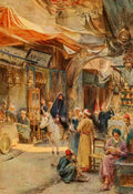 Tyndale Walter 1855 1943 An Artist in Egypt 1912 The Khan Khalil Cairo A4 Photo Print