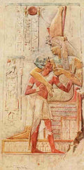 Tyndale Walter 1855 1943 Below the Cataracts 1907 Isis sucking Seti I Abydos Vintage A4 Photo Print