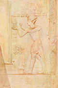 Tyndale Walter 1855 1943 Below the Cataracts 1907 Seti I offering an image of truth to Osiris A4 Photo Print